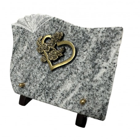 PLAQUE " COEUR FLEURI "