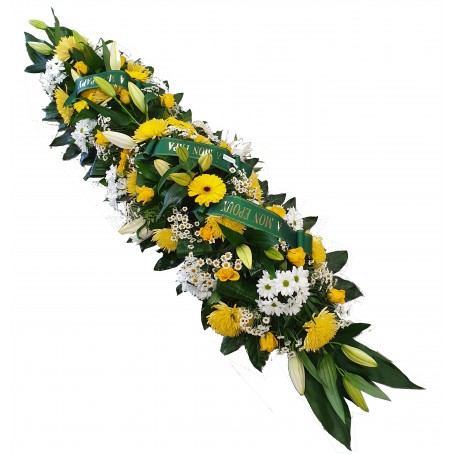 DESSUS DE CERCUEIL JAUNE
